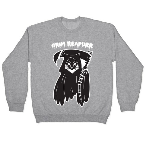 Grim Reapurr Cat Crewneck Sweatshirt